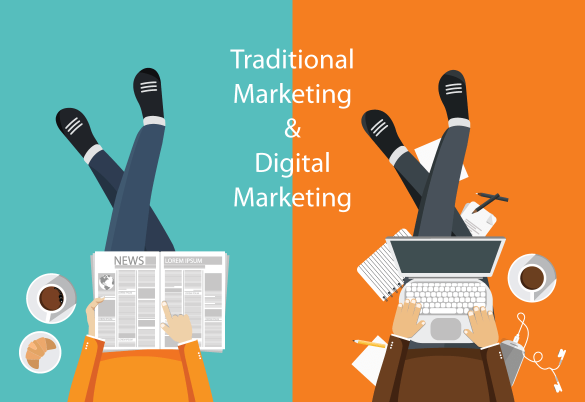 الفرق بين التسويق التقليدي والتسويق الإلكتروني
